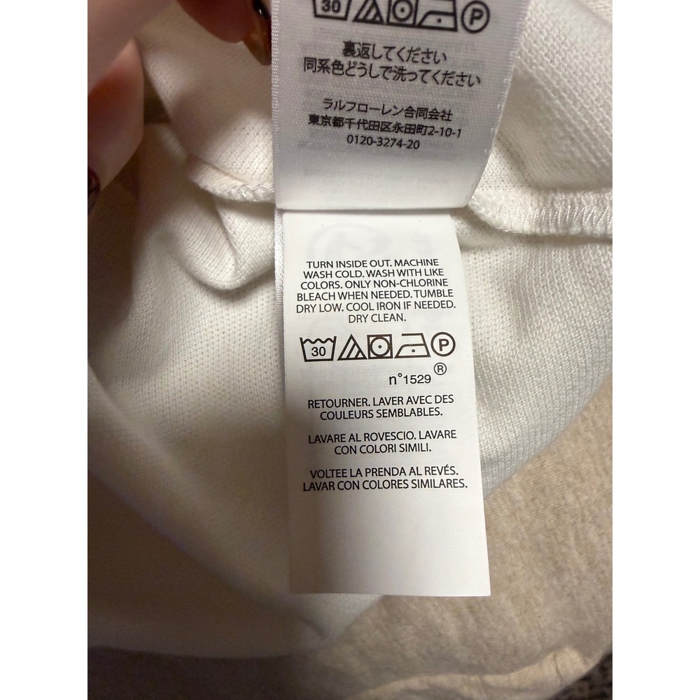 Polo Ralph Lauren Mens XL Classic Fit White Tennis Racket Embroidered Polo Shirt - Picture 7 of 7